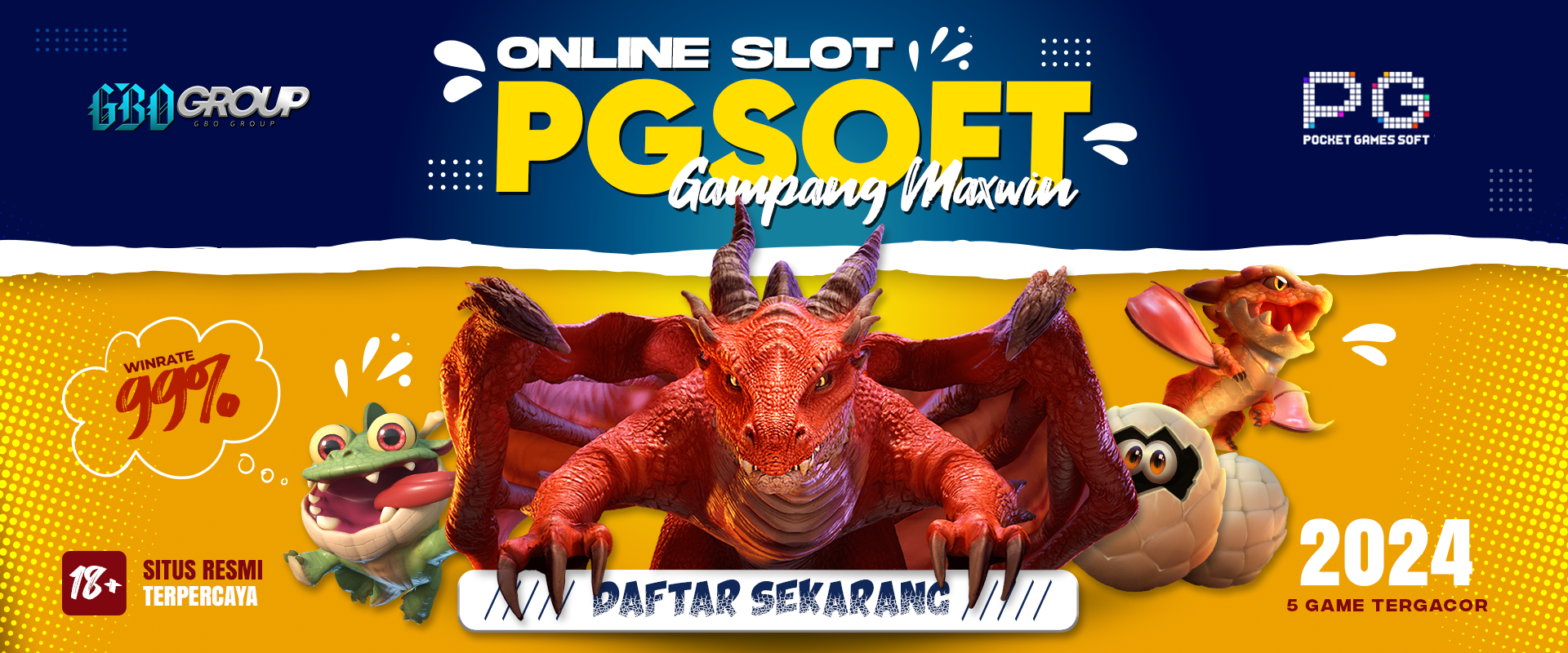 5 Game Slot Online PG Soft Paling Gampang Maxwin 2024